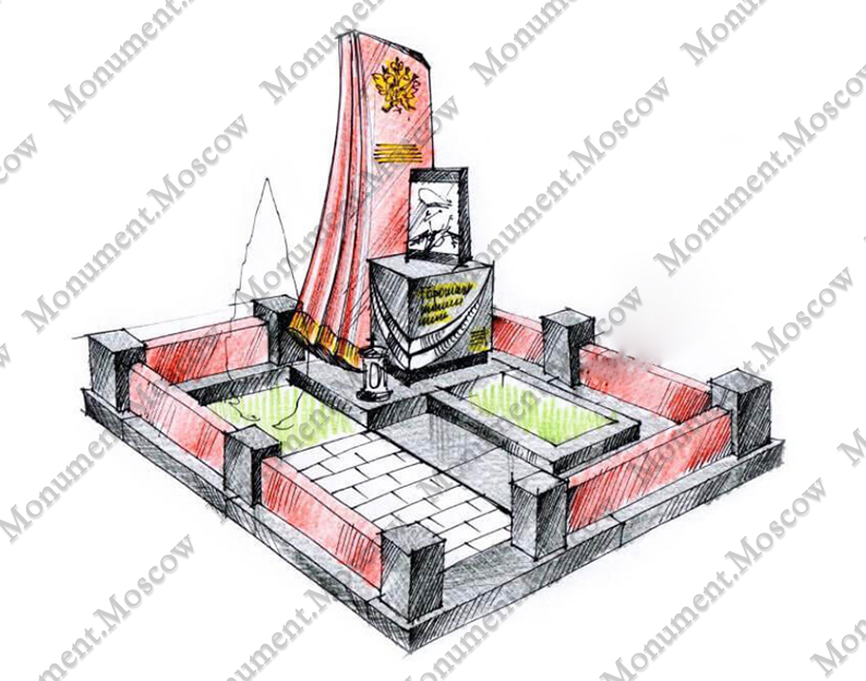 Идеи мемориального комплекса на могилу