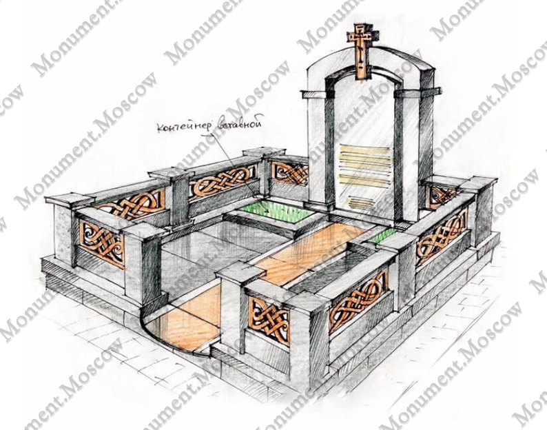 Рисунки памятников на могилу