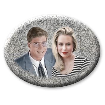 Имитация гравировки 145АГ, двойной портрет 145АГ