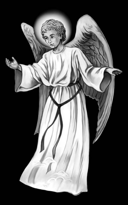 Ангел на памятник 12